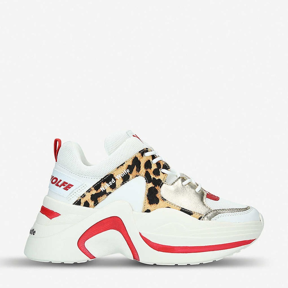 Naked Wolfe cheetah print sneakers